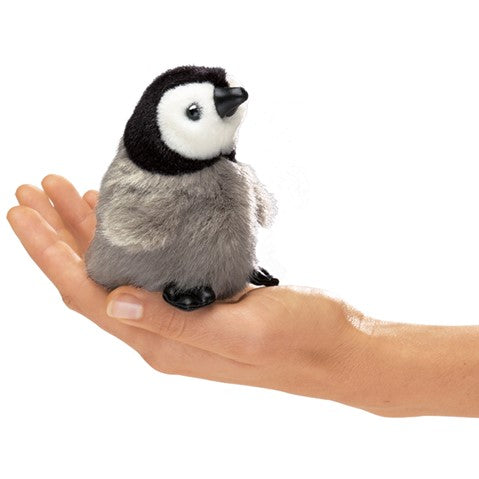 Mini Penguin, Emperor Baby Finger Puppet from Folkmanis Puppets