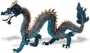 Blue Chinese Dragon Replica from Safari - AardvarksToZebras.com