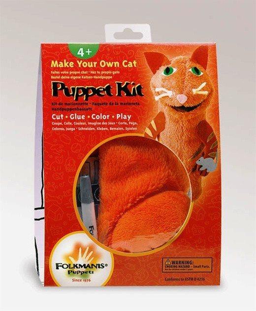 KIT Cat Puppet Kit from Folkmanis Puppets - AardvarksToZebras.com