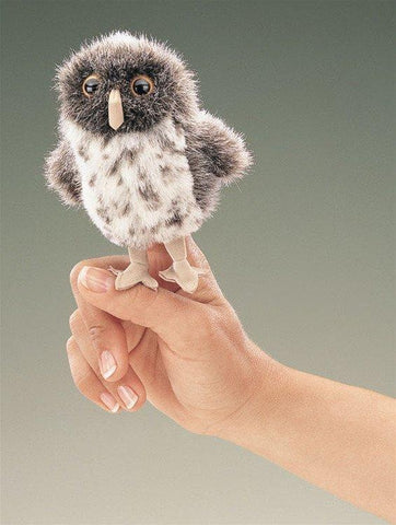 Spotted Owl Mini Finger Puppet from Folkmanis Puppets