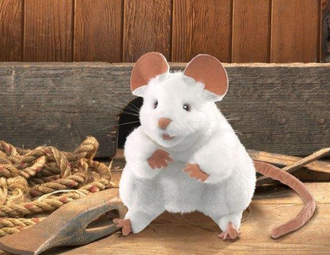 White Mouse Puppet from Folkmanis