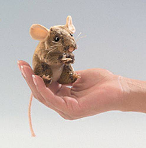 Mini Mouse, Field Finger Puppet from Folkmanis Puppets - AardvarksToZebras.com