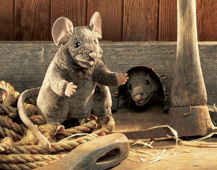 Brown Mouse Hand Puppet from Folkmanis Puppets - AardvarksToZebras.com