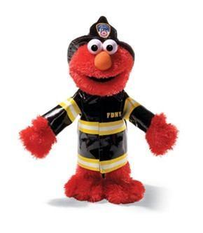 Elmo, 14 in. Fire Fighter, FDNY from Sesame Street® by Gund® - AardvarksToZebras.com