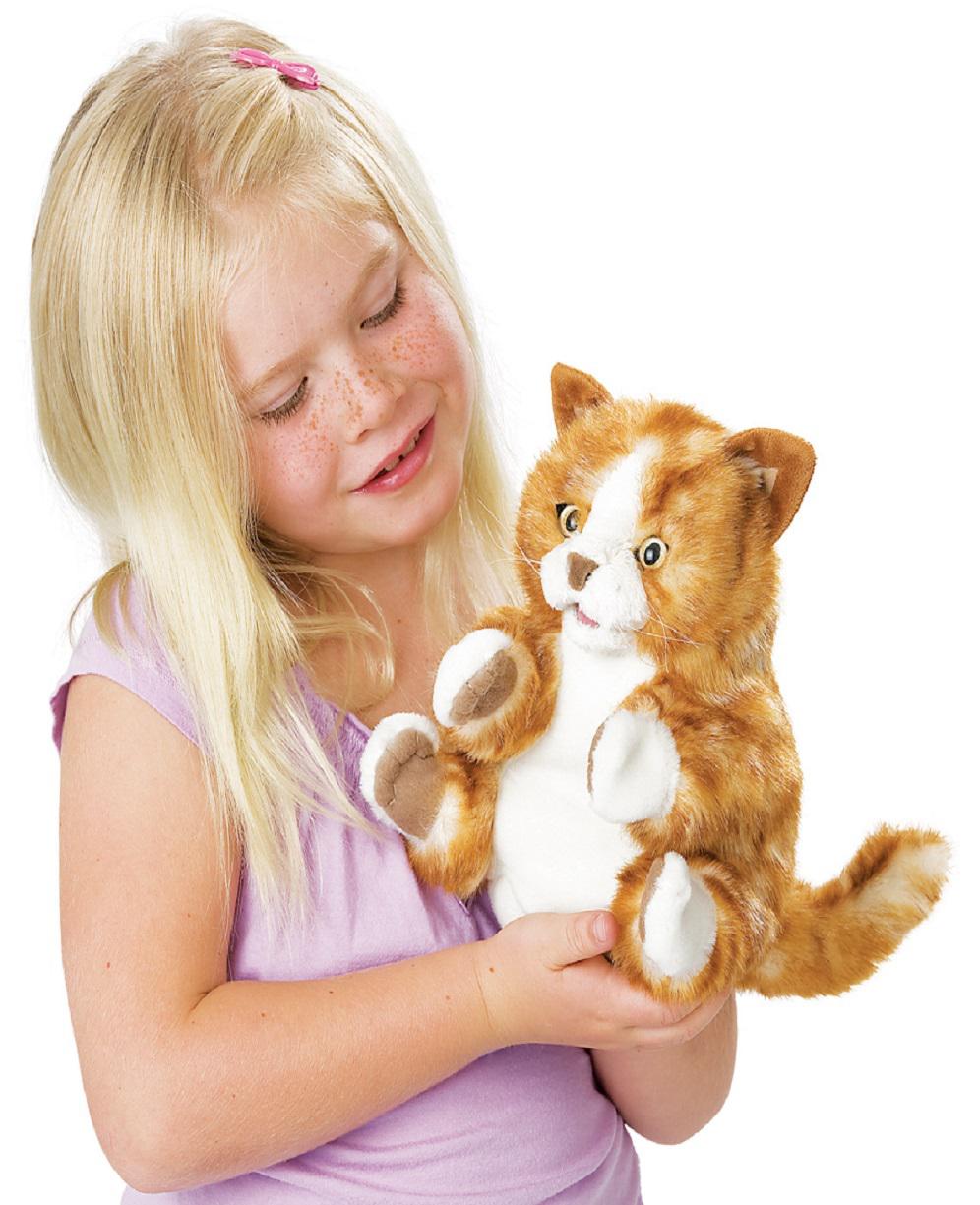 Orange Tabby Cat Kitten Hand Puppet from Folkmanis Puppets